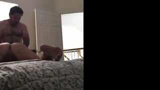 Amateur Gay Bareback Breeding with Daddy