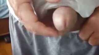 Mature Daddy Jerks Off Big Cock on Webcam
