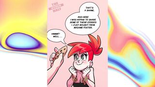 Redhead in Black Dress Gets Flustered by Cock and Cookies
