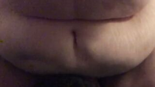 POV Blowjob from Below: Brunette Kneeling Between Thighs
