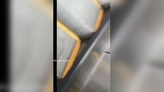 Candid Asian BBW Encoxada Grope Session