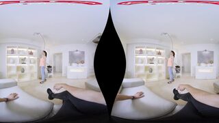 Crazy Sexy Turned On Billie Star inside VR pov