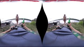 Fisherman get blown inside VR point of view
