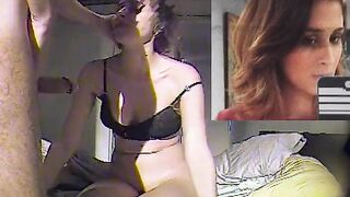 Country chick sucking off close-up