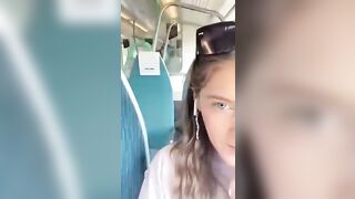 goddess chick. Masturbating and cumming into the bus