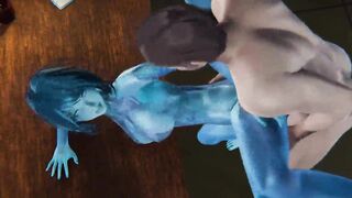 Halo - Cortana gets creampied - 3D Porn