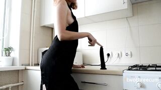 LUSTY HOUSEWIFE'S FANTASY ABOUT ROUGH DICK. DREAMS COME TRUE!