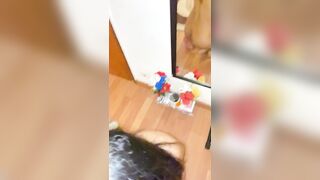 Mirror sex with the bro from next door
