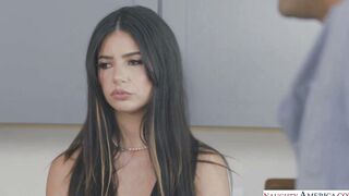 Stepdad Fucks Daughter's Hot Friend While Home Alone