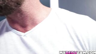 Step Uncle Creampie on Britts Shaved Pussy