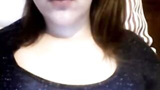 Chilean Babe Teases with Big Natural Tits on Webcam