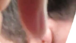 Amateur Gay Car Blowjob: Hairy Stud Deepthroats Cock