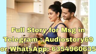 Desi Wife Cooking in Kitchen with Husband