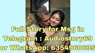 Older Man Hugs Young Indian Wife Jane in Saree