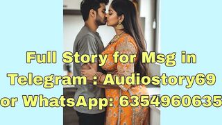 Desi Indian Wife in Orange Saree Kissing Husband at Brother's Wedding