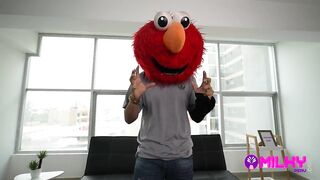 Bunny Jazmin and her first anal with cumshot...Elmo is cool