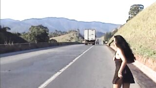 Isso é Amador e Real!!!! Fiquei Pelada em Várias Rodovias