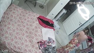 secret Webcam. sexy Cougar Blonde changing inside bedroom