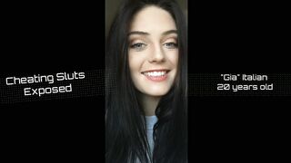 Hottie Cheating Hoe Exposed by her bf - Gia italian sexy