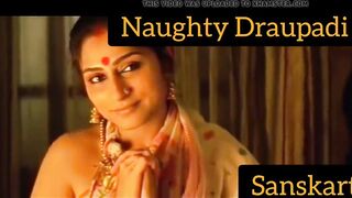 Erotic Draupadi seducing poojari