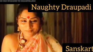 Erotic Draupadi seducing poojari