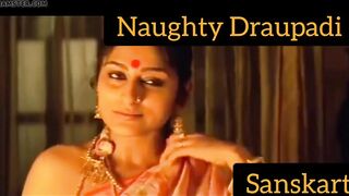 Erotic Draupadi seducing poojari