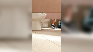 College women(s) Use College Bathroom