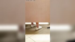 College women(s) Use College Bathroom