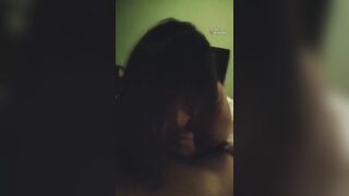 eastern bimbo giving a nice bj and nuts licking