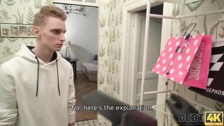 DEBT4k. Unexpected dominant anal sex with obedient poor