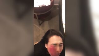 Adorable Bitch Gettin A Yummy Facial On A Fall Evening!!!