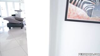 Stepson fucking his Beauty stepmom silly and jizzes rough all