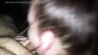 blowjob from a dancer and cumming on her asshole