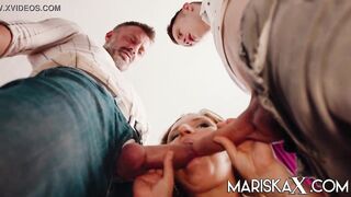 MARISKAX Olga Love double stuffed into the doctors office
