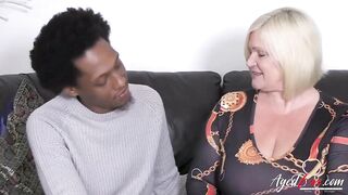 AGEDLOVE – Blonde Old Ride Long African Penis
