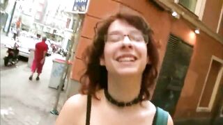 Big Titted red haired bimbos geeks picked up and fuck