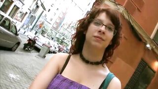 Big Titted red haired bimbos geeks picked up and fuck