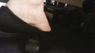 Nats Hot barefeet close up soles