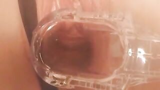 Hottie piss inside vagina