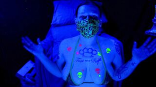 Thick Bimbo GothBunny Inside Dayglo