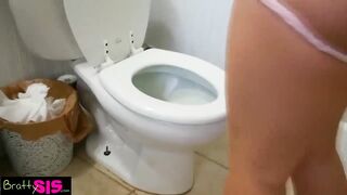 Hot Goddess With Tight Booty Fucks Stepbrother Into Wc!