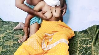 Yellow color sary inside Hot fiance