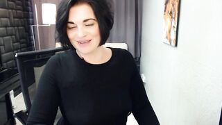 Thin Russian woman undresses on web cam