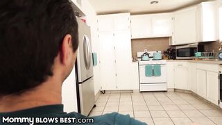 Blonde Blows Step Son's Cock