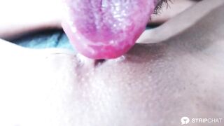 VioletaGoddess gets her tight twat bald and pounded!