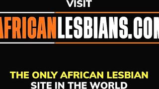Passionate African Lesbians Making Out Into Shower