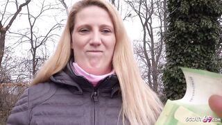 GERMAN SCOUT - CURVY BBW cougar SABRINA PICKUP AND HARD