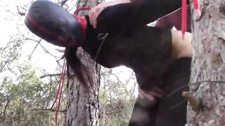 Bound up to a tree public on Hot clothes and