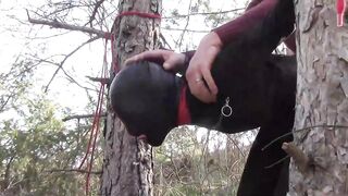 Bound up to a tree public on Hot clothes and