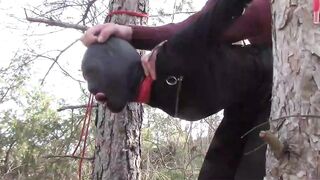 Bound up to a tree public on Hot clothes and